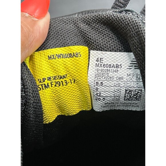 New Balance 608v5 MX608AB5 Mens Black Sneakers Size 8.5 4E Wide Comfort Insert - Picture 9 of 11